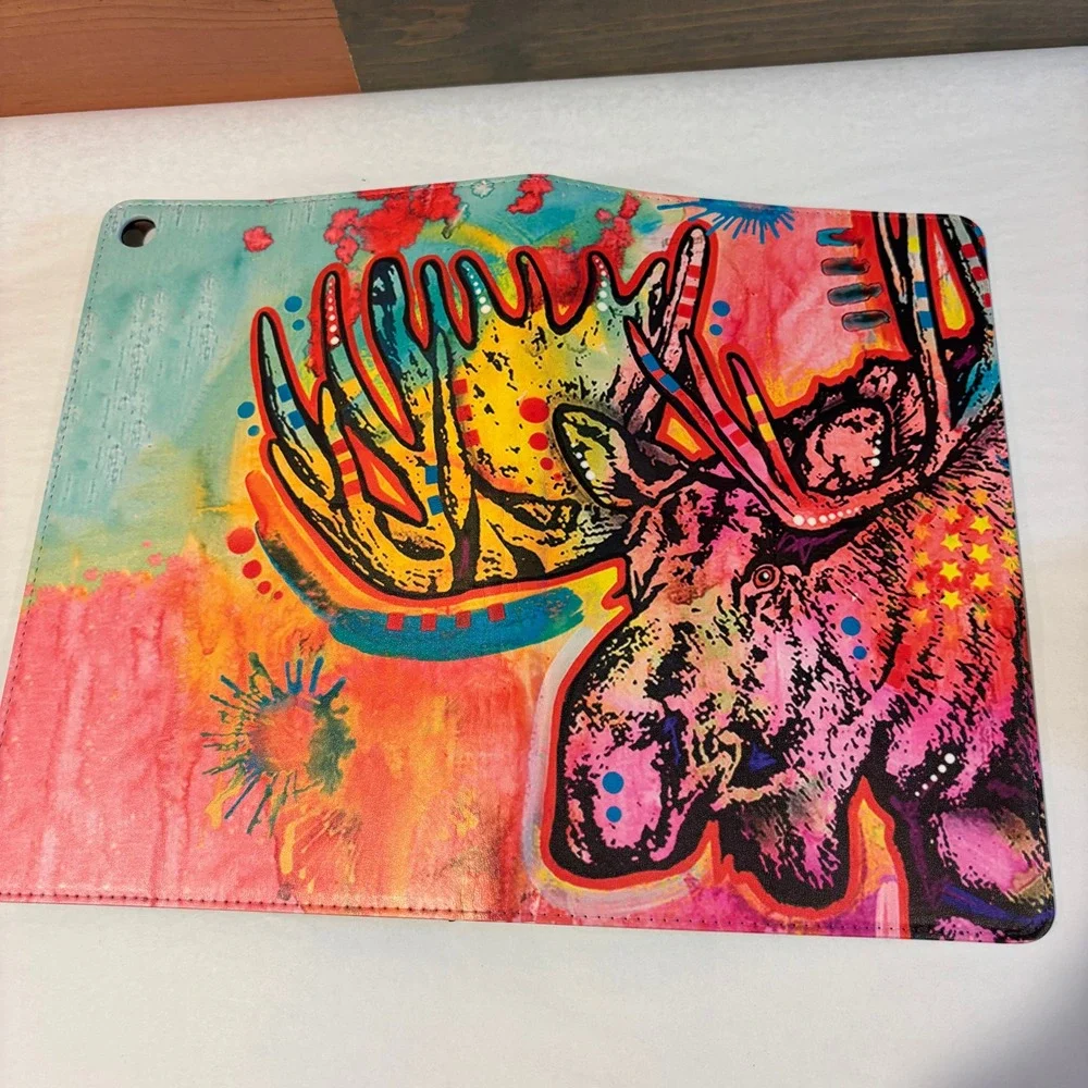 Head‎ Case Designs Moose Pop Art Leather Folio Wallet Stand Tablet Case Cover